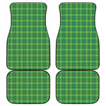 Shamrock Tartan St. Patrick's Day Print Front and Back Car Floor Mats