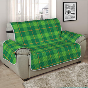 Shamrock Tartan St. Patrick's Day Print Half Sofa Protector