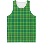 Shamrock Tartan St. Patrick's Day Print Men's Tank Top