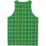 Shamrock Tartan St. Patrick's Day Print Men's Tank Top