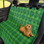 Shamrock Tartan St. Patrick's Day Print Pet Car Back Seat Cover