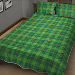 Shamrock Tartan St. Patrick's Day Print Quilt Bed Set