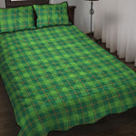 Shamrock Tartan St. Patrick's Day Print Quilt Bed Set
