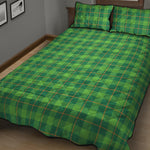 Shamrock Tartan St. Patrick's Day Print Quilt Bed Set