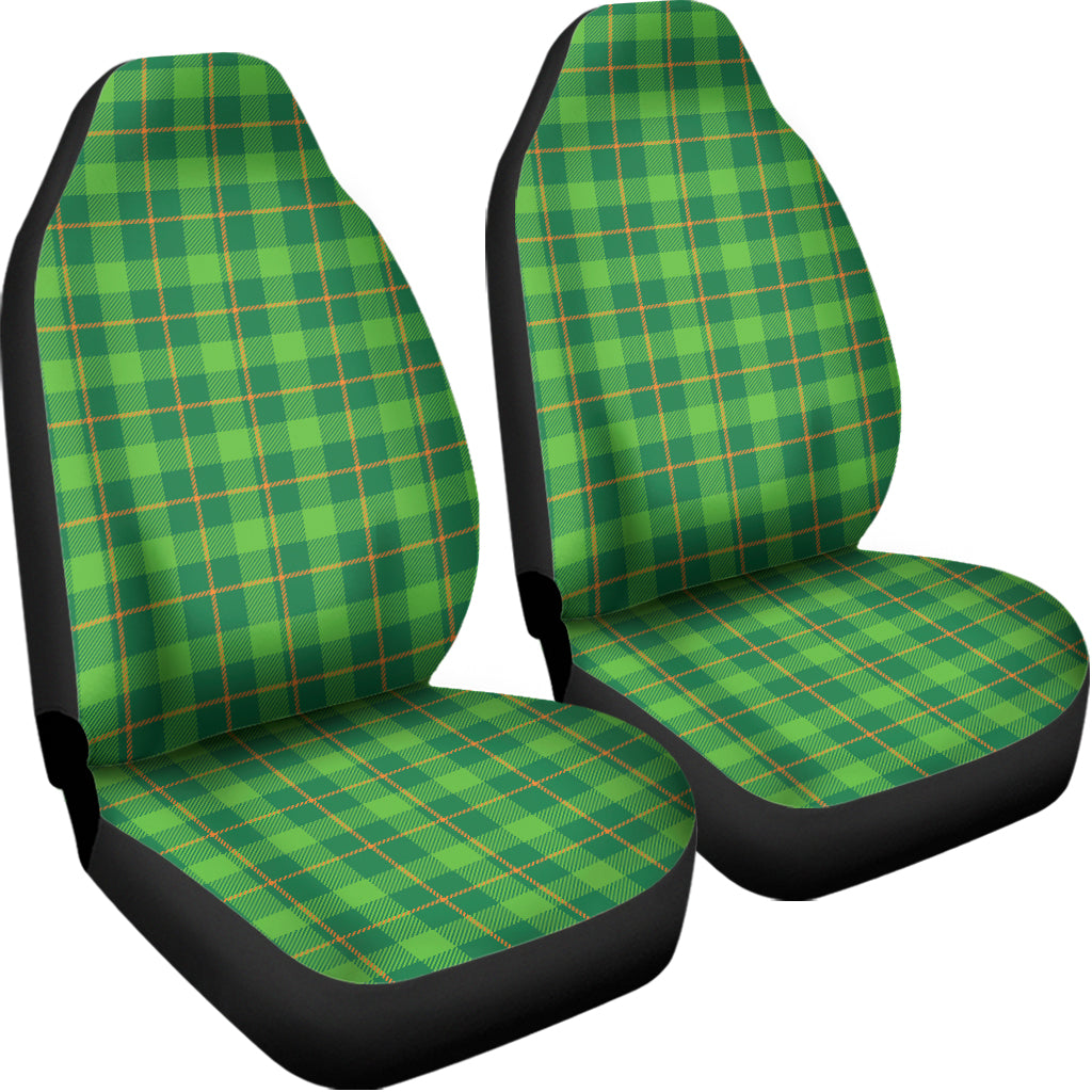 Shamrock Tartan St. Patrick's Day Print Universal Fit Car Seat Covers
