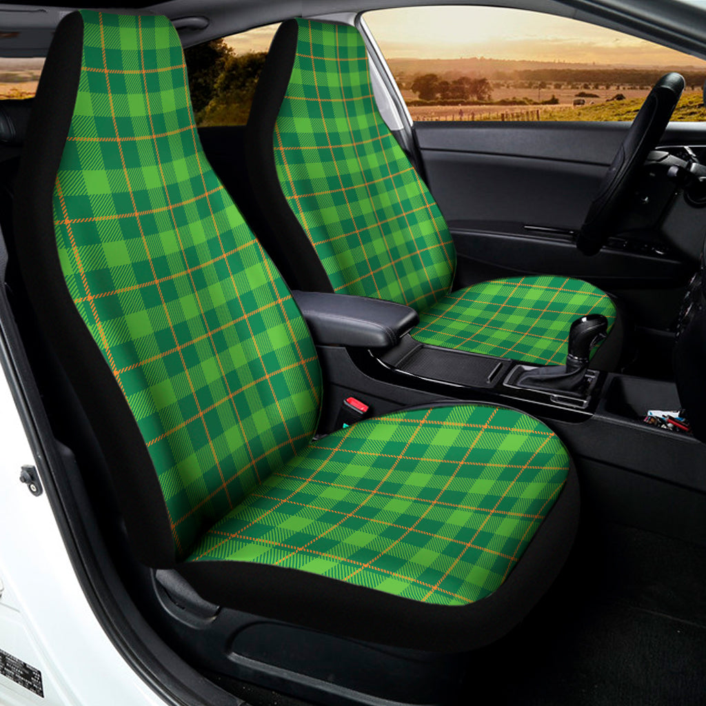 Shamrock Tartan St. Patrick's Day Print Universal Fit Car Seat Covers
