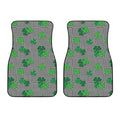 Shamrocks Houndstooth Pattern Print Front Car Floor Mats