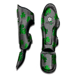 Shamrocks Houndstooth Pattern Print Muay Thai Shin Guard
