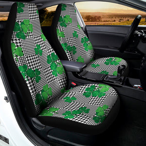 Shamrocks Houndstooth Pattern Print Universal Fit Car Seat Covers