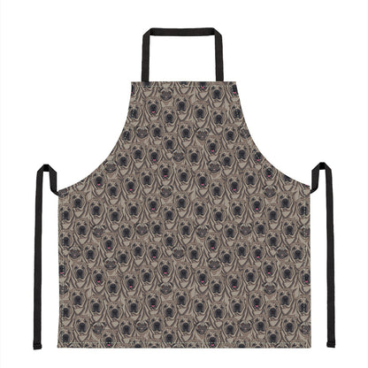 Shar Pei And Pug Pattern Print Apron