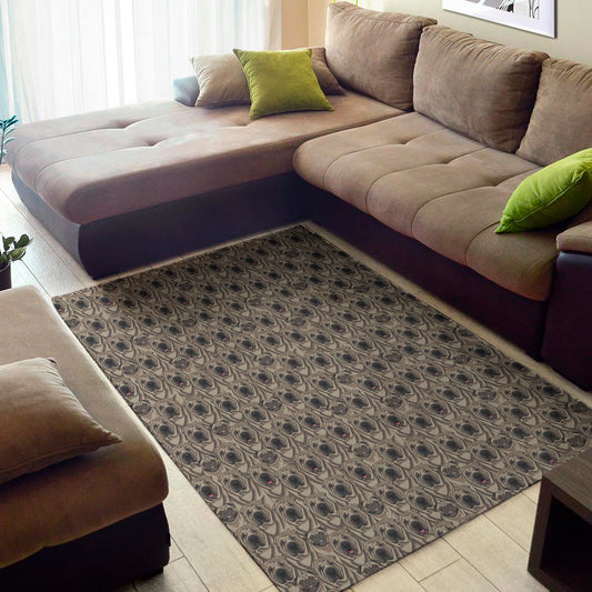 Shar Pei And Pug Pattern Print Area Rug