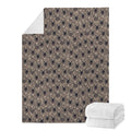 Shar Pei And Pug Pattern Print Blanket