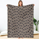 Shar Pei And Pug Pattern Print Blanket