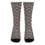 Shar Pei And Pug Pattern Print Crew Socks
