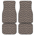 Shar Pei And Pug Pattern Print Front and Back Car Floor Mats