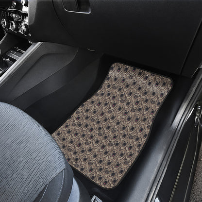 Shar Pei And Pug Pattern Print Front and Back Car Floor Mats