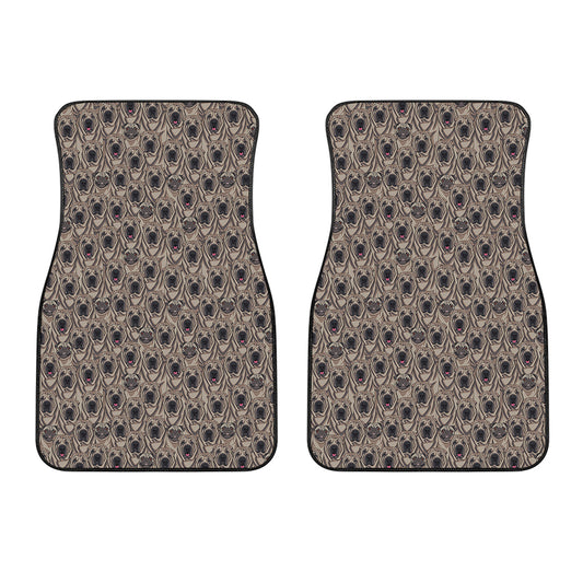 Shar Pei And Pug Pattern Print Front Car Floor Mats