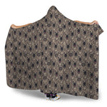 Shar Pei And Pug Pattern Print Hooded Blanket
