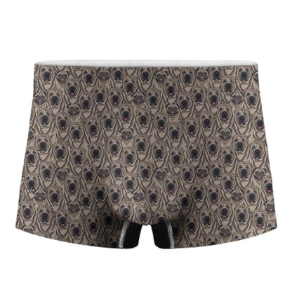 Shar Pei And Pug Pattern Print Men's Boxer Briefs