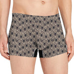 Shar Pei And Pug Pattern Print Men's Boxer Briefs