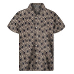 Shar Pei And Pug Pattern Print Men's Short Sleeve Shirt
