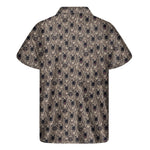 Shar Pei And Pug Pattern Print Men's Short Sleeve Shirt