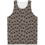 Shar Pei And Pug Pattern Print Men's Tank Top