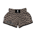 Shar Pei And Pug Pattern Print Muay Thai Boxing Shorts