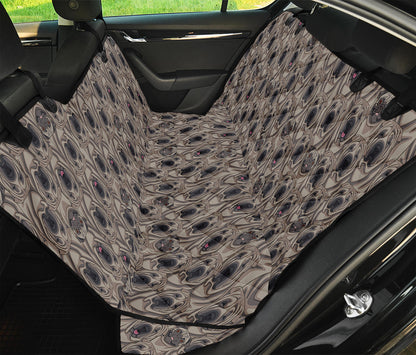 Shar Pei And Pug Pattern Print Pet Car Back Seat Cover