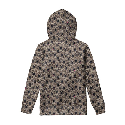 Shar Pei And Pug Pattern Print Pullover Hoodie