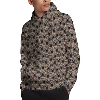 Shar Pei And Pug Pattern Print Pullover Hoodie