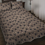 Shar Pei And Pug Pattern Print Quilt Bed Set
