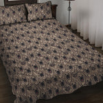 Shar Pei And Pug Pattern Print Quilt Bed Set