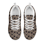 Shar Pei And Pug Pattern Print White Sneakers