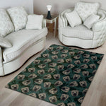 Shar Pei Face Pattern Print Area Rug