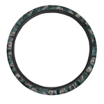 Shar Pei Face Pattern Print Car Steering Wheel Cover