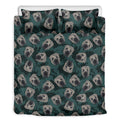 Shar Pei Face Pattern Print Duvet Cover Bedding Set