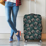 Shar Pei Face Pattern Print Luggage Cover