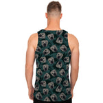 Shar Pei Face Pattern Print Men's Tank Top
