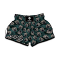 Shar Pei Face Pattern Print Muay Thai Boxing Shorts