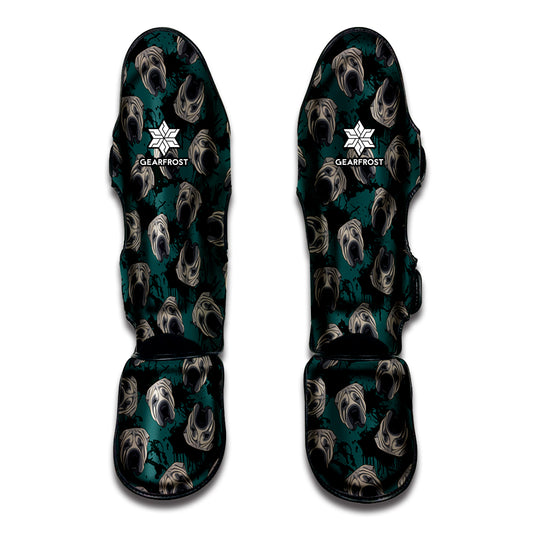 Shar Pei Face Pattern Print Muay Thai Shin Guard
