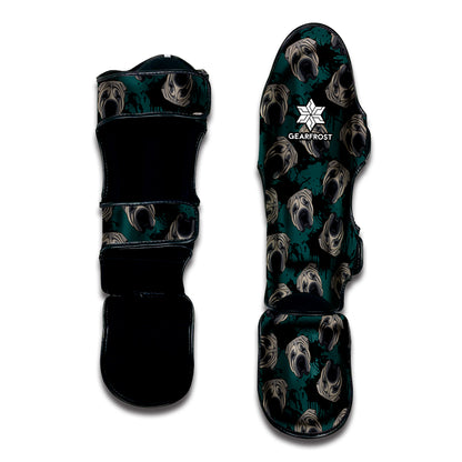 Shar Pei Face Pattern Print Muay Thai Shin Guard