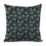 Shar Pei Face Pattern Print Pillow Cover