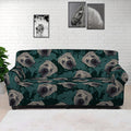 Shar Pei Face Pattern Print Sofa Cover