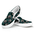 Shar Pei Face Pattern Print White Slip On Sneakers