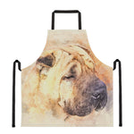 Shar Pei Portrait Print Apron