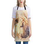 Shar Pei Portrait Print Apron