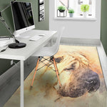 Shar Pei Portrait Print Area Rug