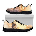 Shar Pei Portrait Print Black Running Shoes