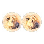 Shar Pei Portrait Print Car Coasters